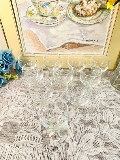 Vintage Stemmed Liqueur Glass Set of 6 – Classic Clear