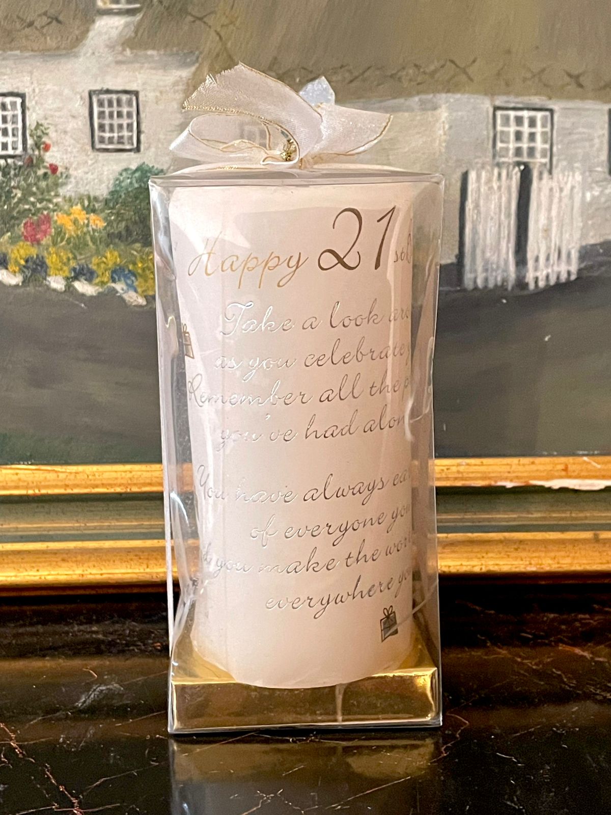birthday candle gift, 21st birthday decor, keepsake candle, milestone birthday gift, luxury gift candle, birthday gift pakistan, sentimental candle, sunset kitchen finds, elegant home decor, ribbon gift candlev