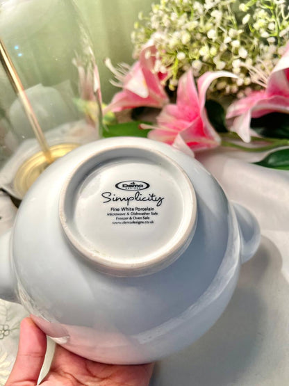 Dema Designs Simplicity White Porcelain Oven Dish 25cm