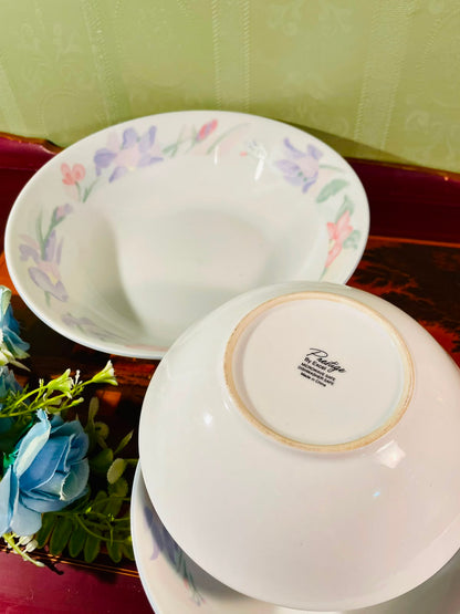 Pastel Floral Serving Bowl Set – 5 Pieces