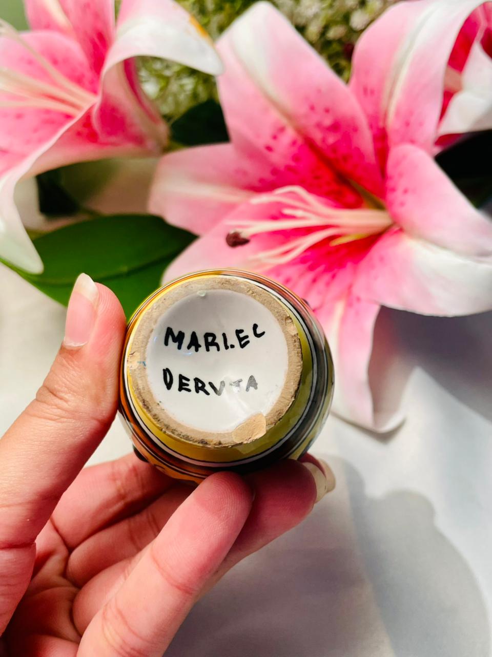 Hand Painted Mariel Deruta Multicolour Ceramic Mini Vase 3 in