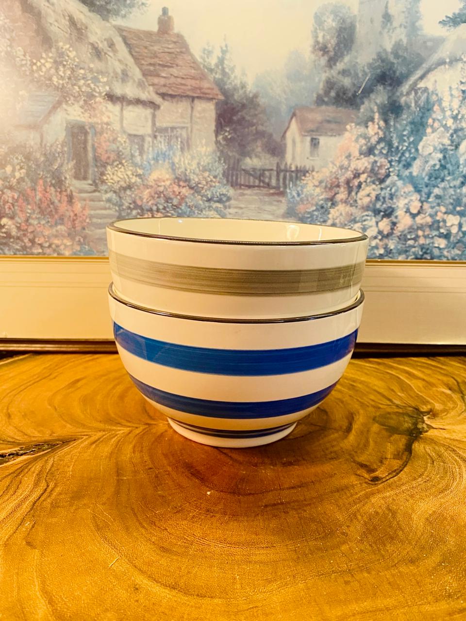 ProCook Coastal Stoneware Bowls Set of 2