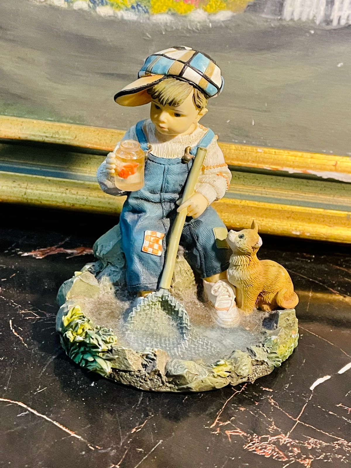 leonardocollection, christinehaworth, vintagestatue, goodcatchfigurine, britishcollectibles, resinart, countrydecor, nostalgicdecor, sunsetvintage, sunsetkitchenfinds