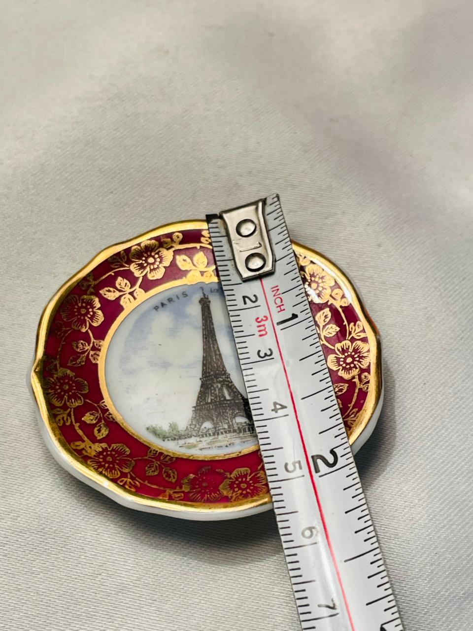 Limoges France Paris Eiffel Tower Mini Dish Approx. 5 cm
