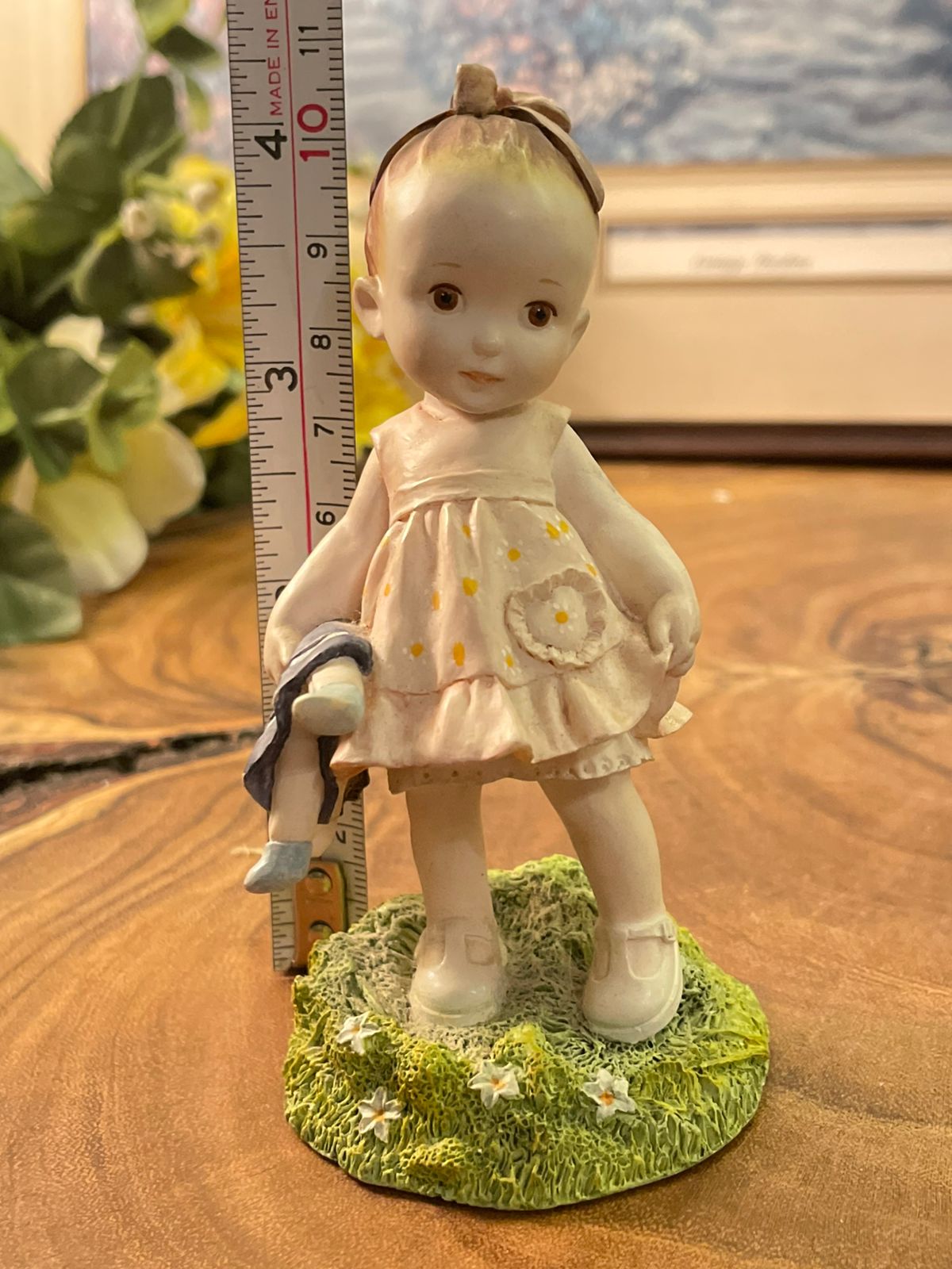 Paw Prints Emily Girl Figurine with Doll