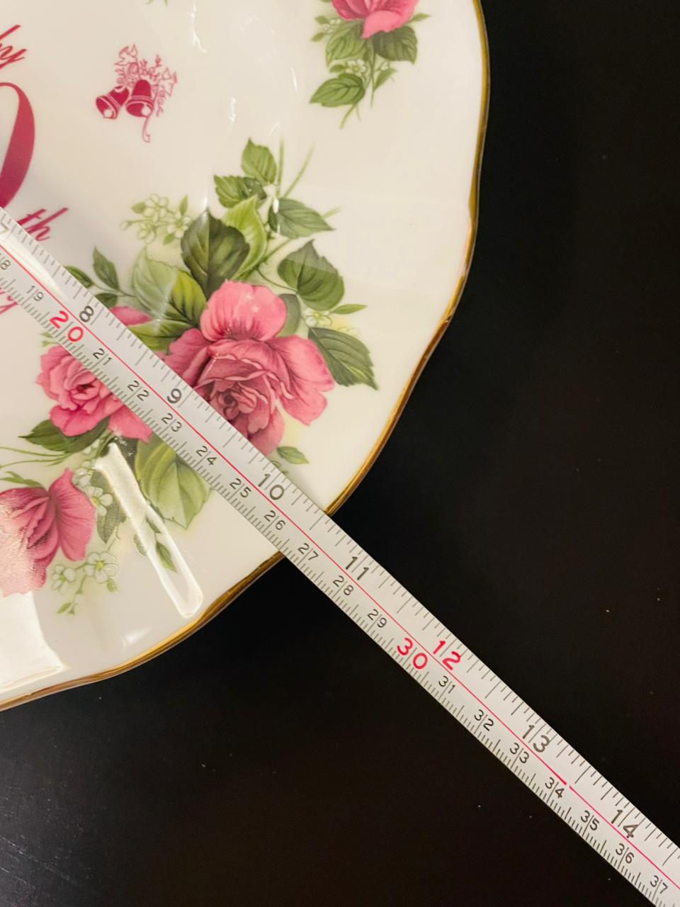 AUL Gifty Art Ruby 40th Anniversary Plate 11"