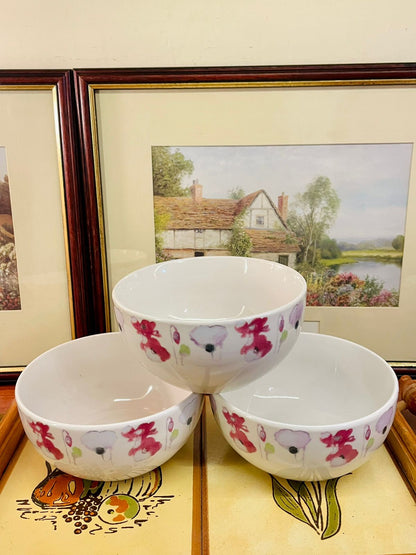 Sainsbury’s Floral Deep Cereal Bowl – Vintage Cottage-Style