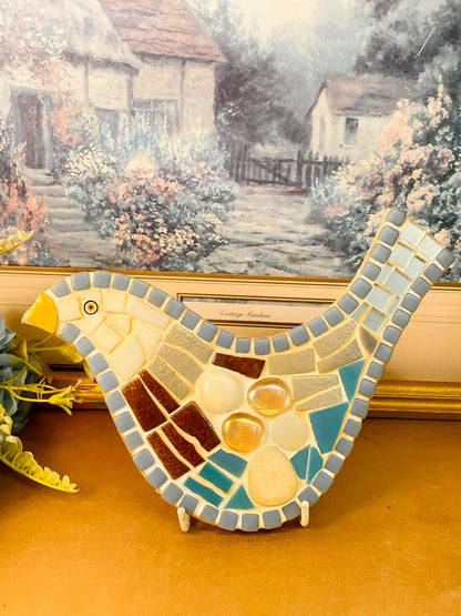 Bird Shaped Mosaic Decorative Wall Hanging