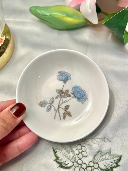 Wedgwood Ice Rose Bone China Trinket Plate 4 in Made in England