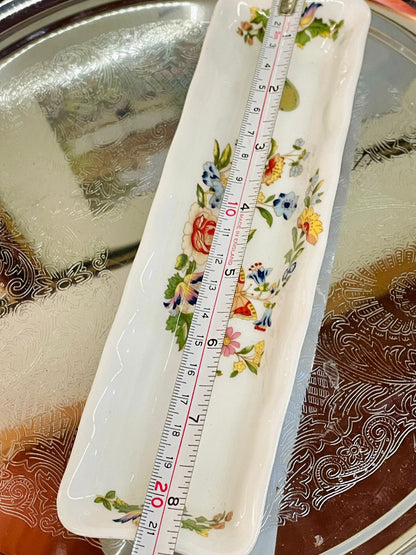 Aynsley Cottage Garden Long Tray – Fine Bone China – Made in England