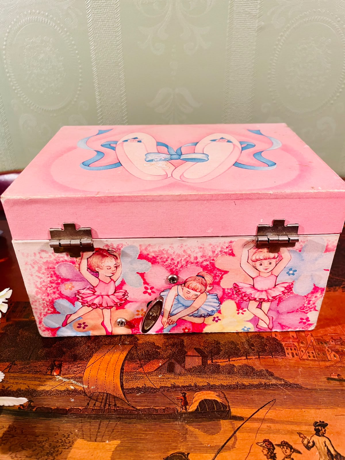 Pink Ballerina Musical Jewellery Box