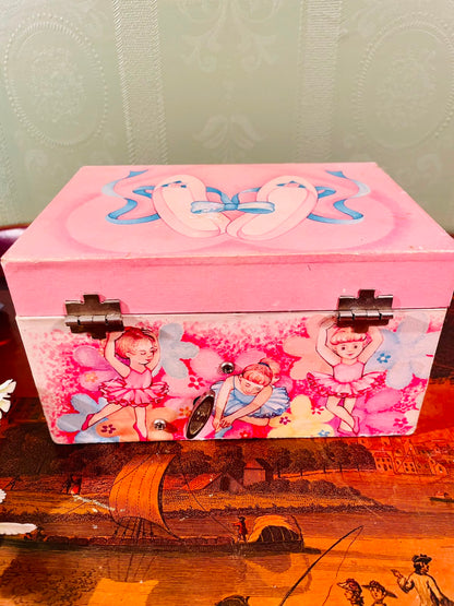 Pink Ballerina Musical Jewellery Box