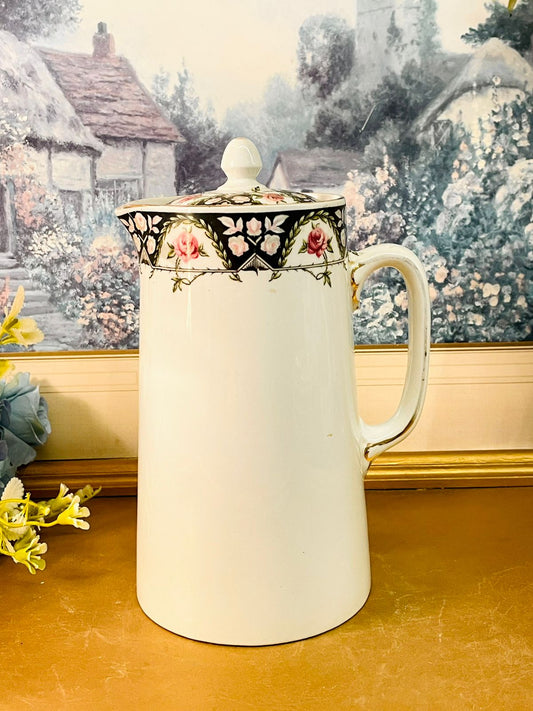 Wedgwood England Vintage Floral Jug Bone China