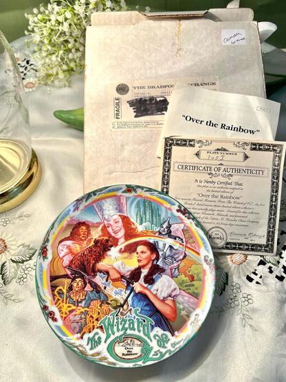 Knowles Over the Rainbow Wizard of Oz Collector Plate 8 in