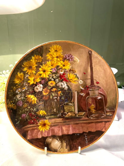 Royal Mosa Still Life Floral Decorative Plate – 8 in