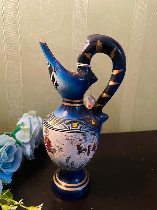 Vintage Greek Style Decorative Ewer Vase
