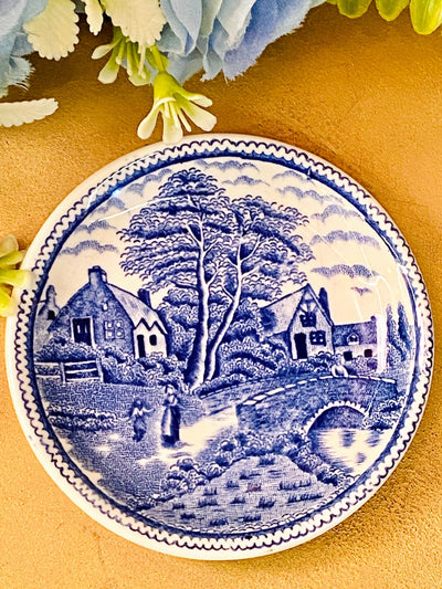 Vintage Ibiza Map Decorative Plate 4 in – Wall Hanging Porcelain