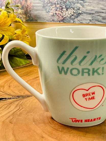 Swizzels Love Hearts Mug – Thirsty Work Brew Time Cup