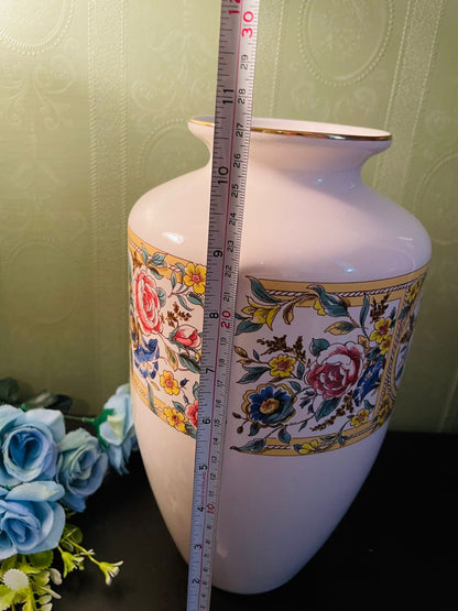 Rare find Hornsea Chelsea Floral Pottery Vase 1991