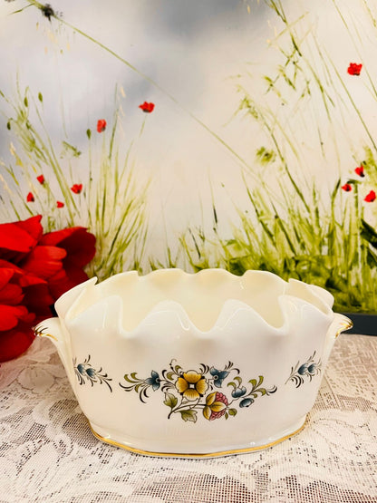 Rare find Minton Haddon Hall Bone China Floral Bowl