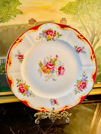 Adderley Bone China “Langley” Floral Decorative Plate  10 inches– Made in England.