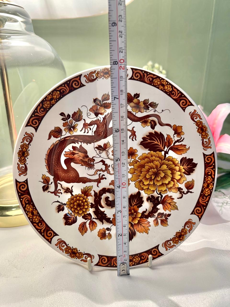 RARE FIND Franciscan Dragon of Kowloon Decorative Wall Plate – 8 Inch