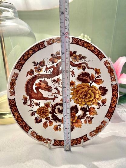RARE FIND Franciscan Dragon of Kowloon Decorative Wall Plate – 8 Inch