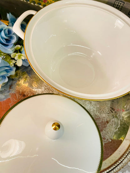 Vintage Wedgwood English Bone China Covered Soup Tureen – 8in
