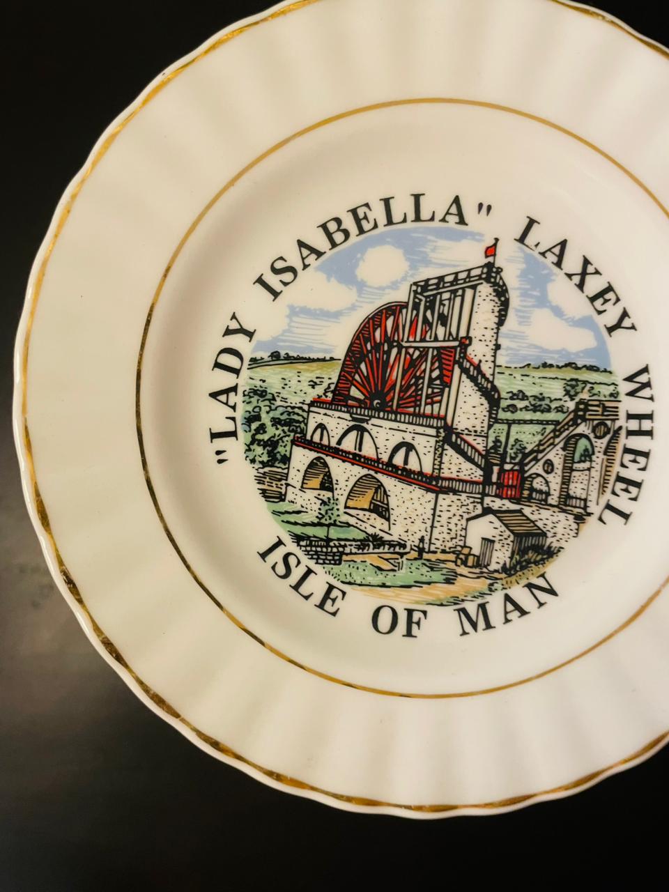 Lady Isabella Laxey Wheel Isle of Man Plate – 6 Inch