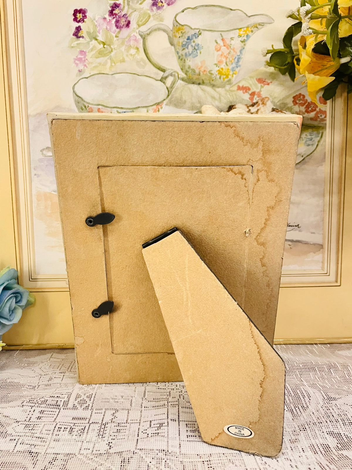 Vintage Pink Floral Photo Frame – Cottage Garden