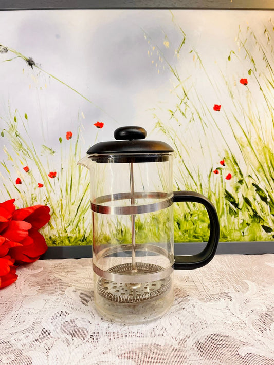 Glass French Press Coffee Maker Vintage Kitchen Decor