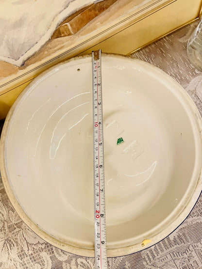 Hand-Painted Moon Face Ceramic Wall Plate