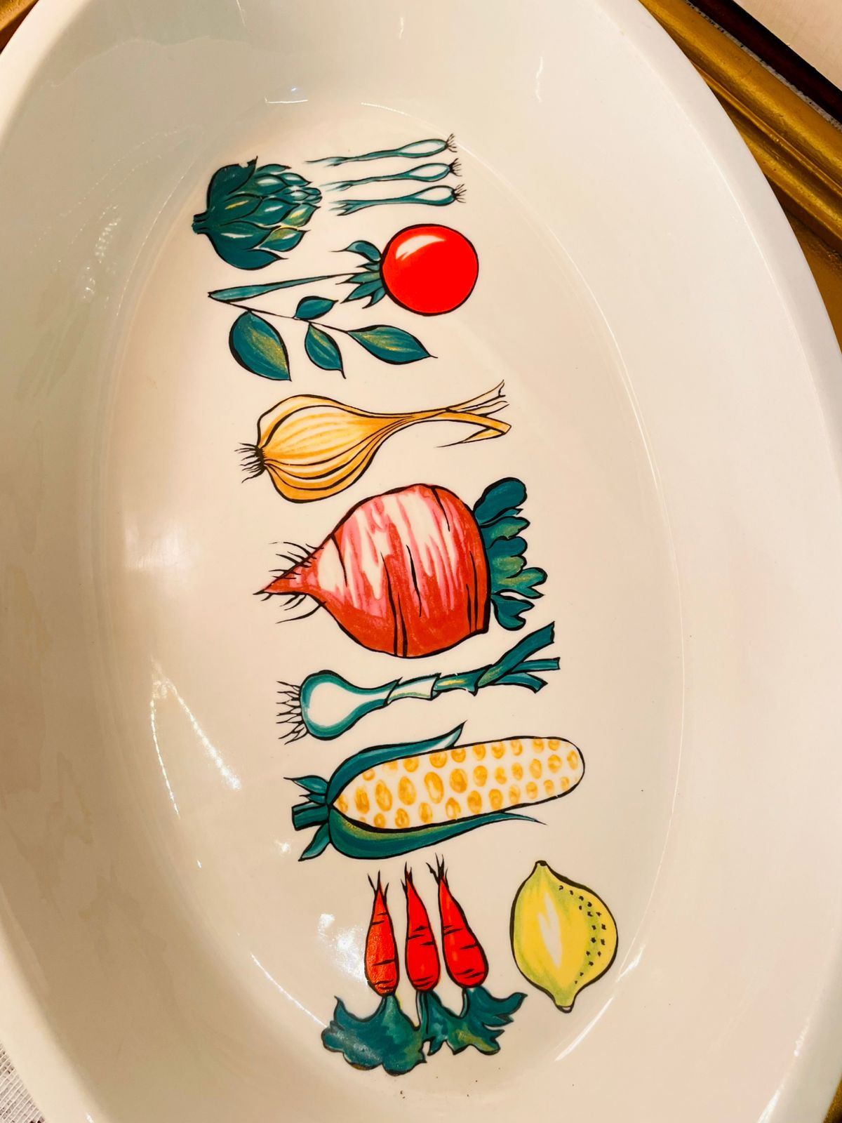 Vintage Portmeirion Totem Oval Serving Dish Oven Safe