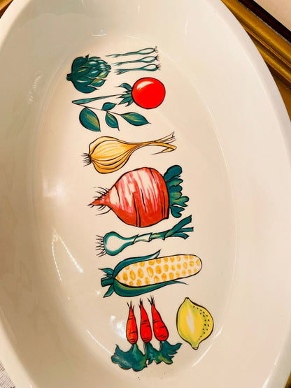 Vintage Portmeirion Totem Oval Serving Dish Oven Safe