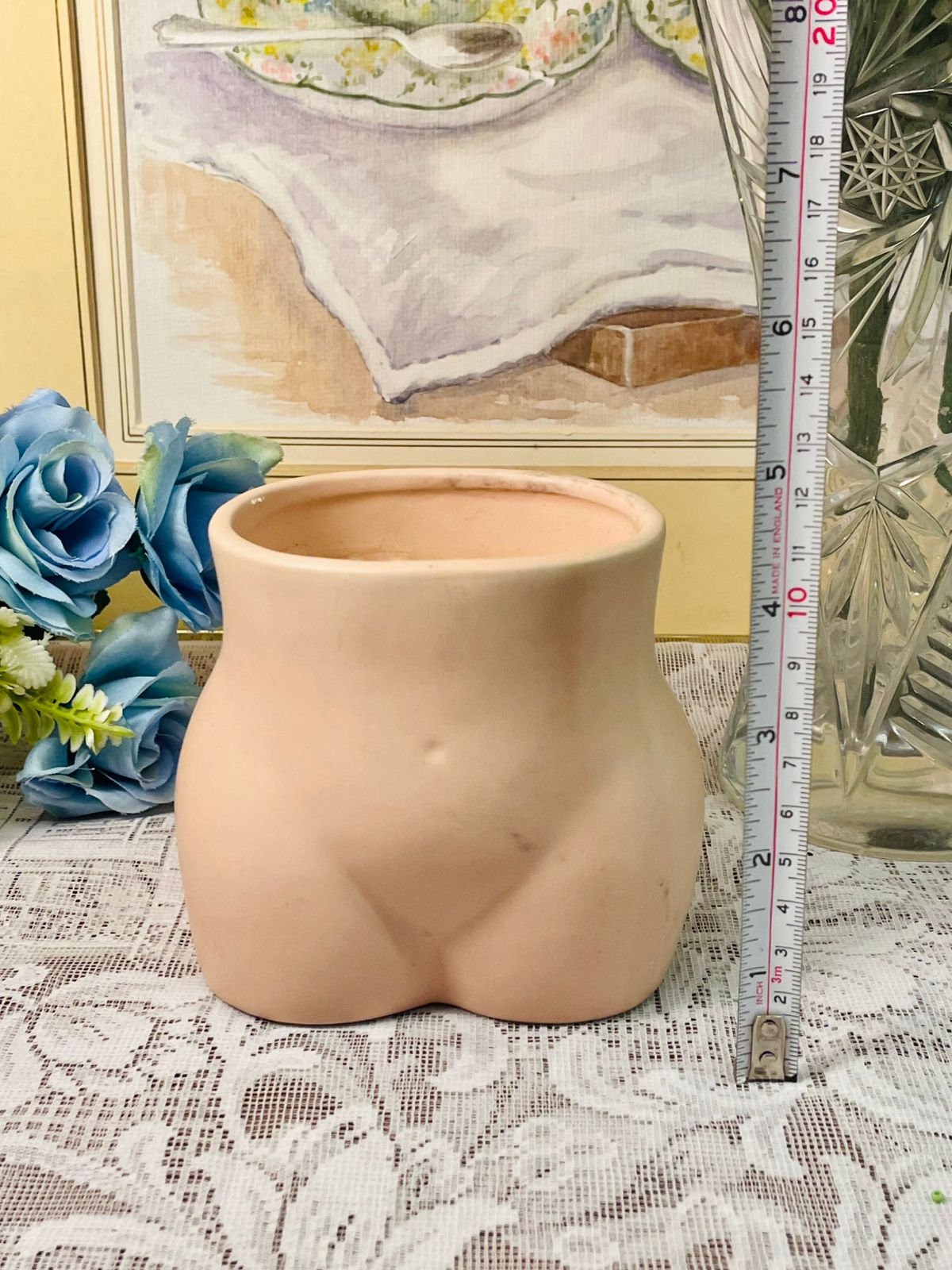 Modern Body Shape Ceramic Scented Candle Holder – Nude Blush