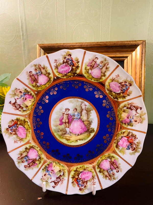 Vintage J.K. Bavaria Alt Wien 7" Decorative Porcelain Plate