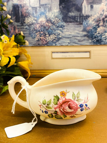 Vintage Rosevale Pottery Floral Set