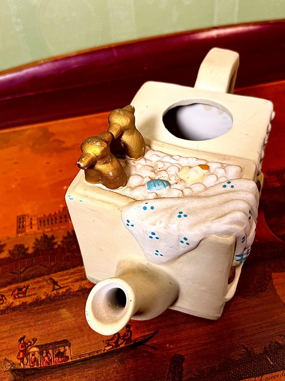 Vintage Ceramic Kitchen Stove Utensil Holder Vase or Tooth pick holder 5.5 Inch