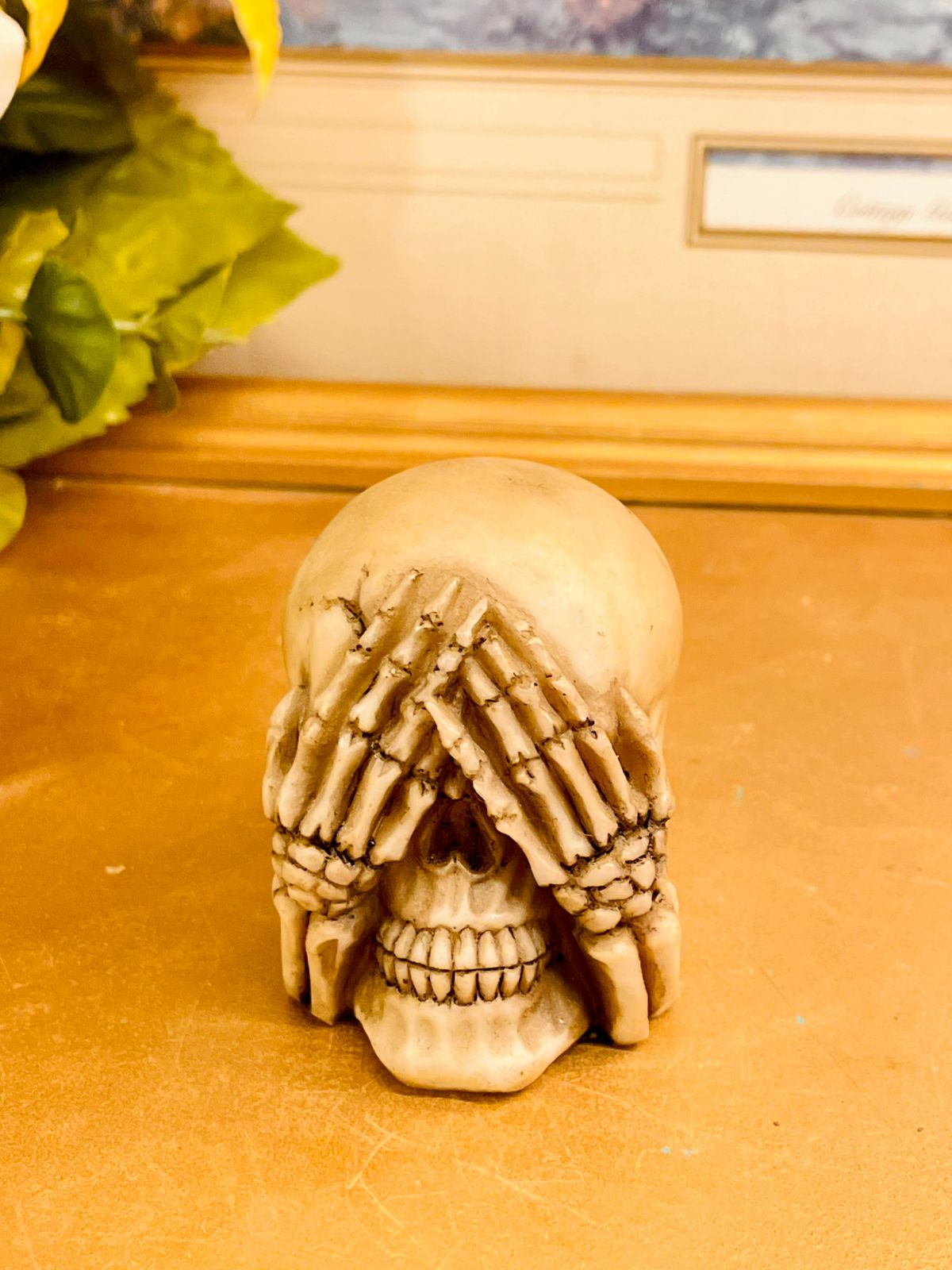 2.5 inches Three Wise Skulls Ornament Set Gothic Home Decor