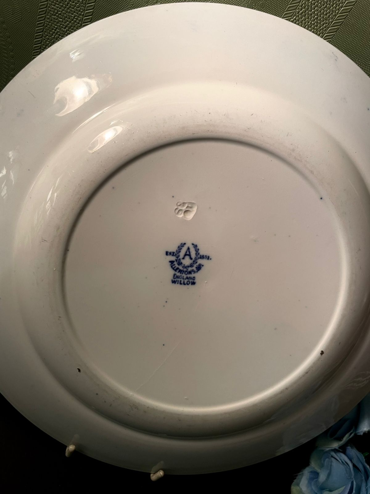 Allertons England Willow Blue Decorative Plate 9 Inch