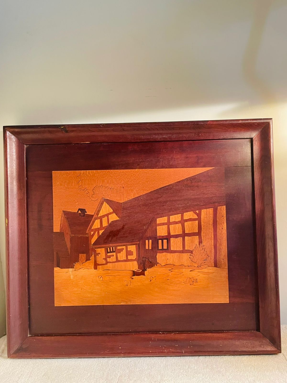 Vintage Antique Brown Wooden original vintage houten Classic Wooden Frame