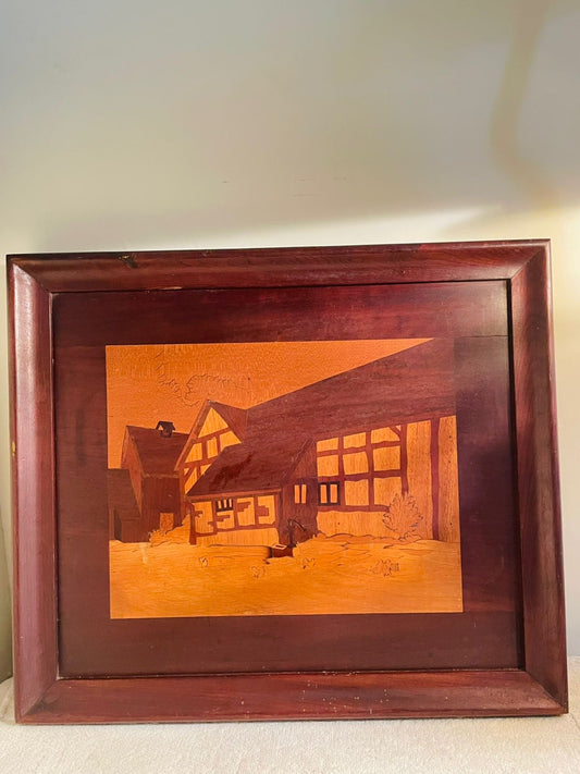 Vintage Antique Brown Wooden original vintage houten Classic Wooden Frame