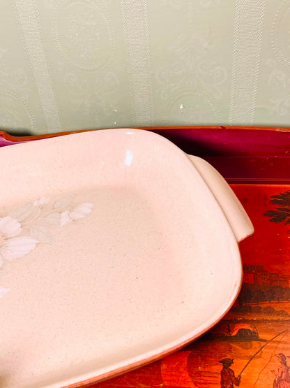 Denby Daybreak Handcrafted Stoneware Square Serving Dish 14"