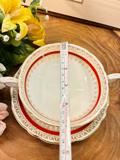 Salisbury Sarum Bone China Soup Cup & Saucer