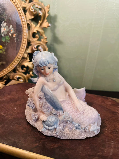 Vintage Mermaid Figurine 4 Inch Ocean Fantasy Collectible