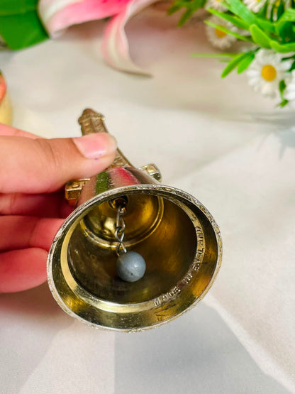 Blackpool Tower Brass-Tone Souvenir Bell – 12 cm