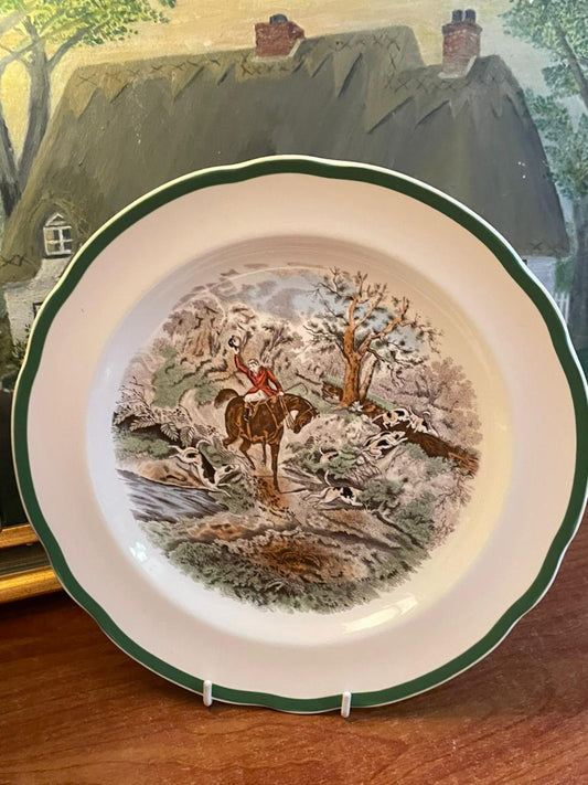 Spode "The Hunt" Dinner Plate | Drawing The Dingle | Made in England