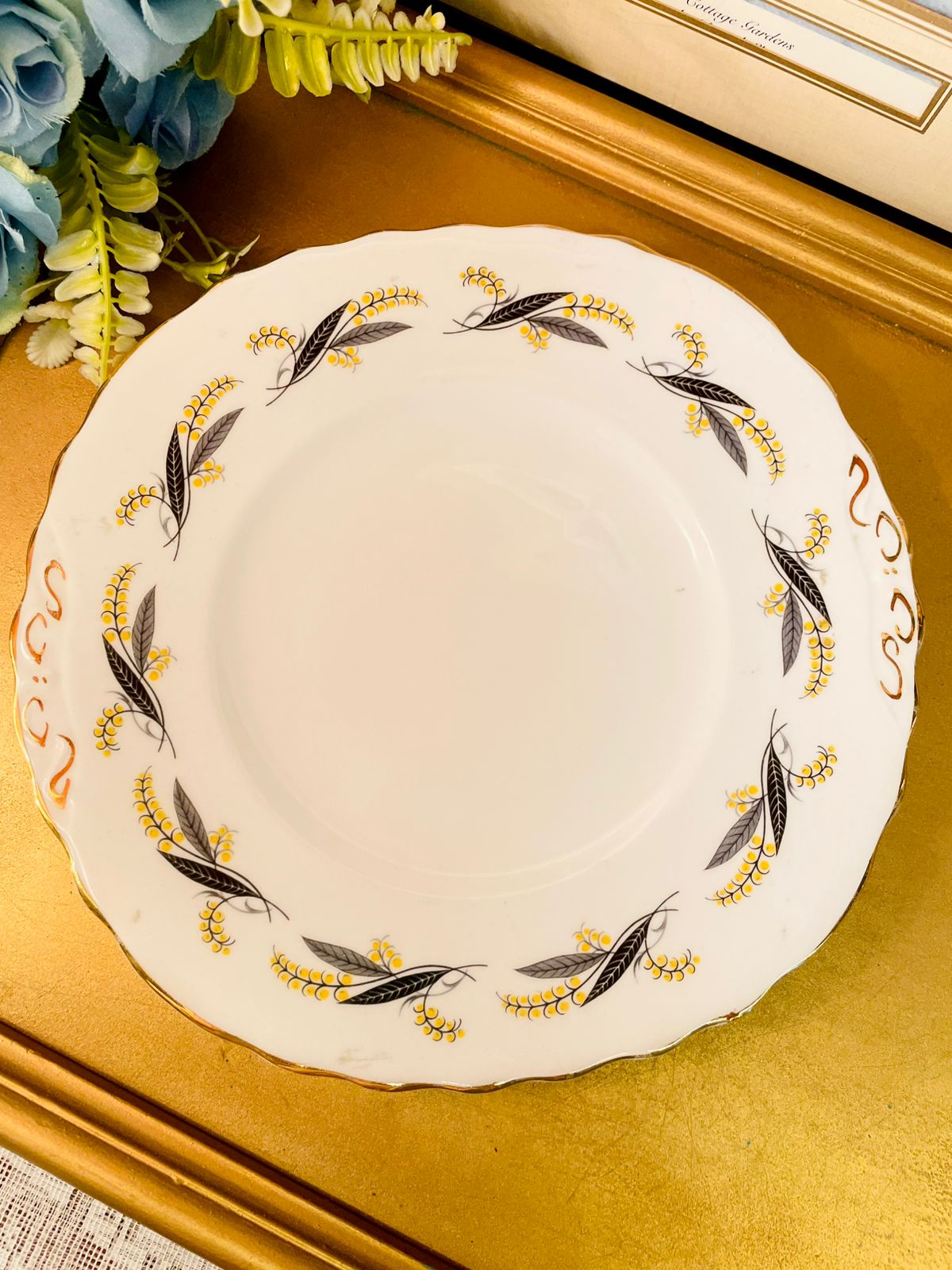Vintage Royal Vale Bone China Cake Platter England