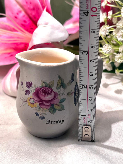 Jersey Floral Ceramic Creamer Jug 3.5 Inch