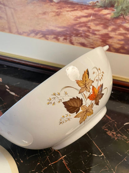 Alfred Meakin England Ironstone Covered Tureen – Autumn Leaf Design